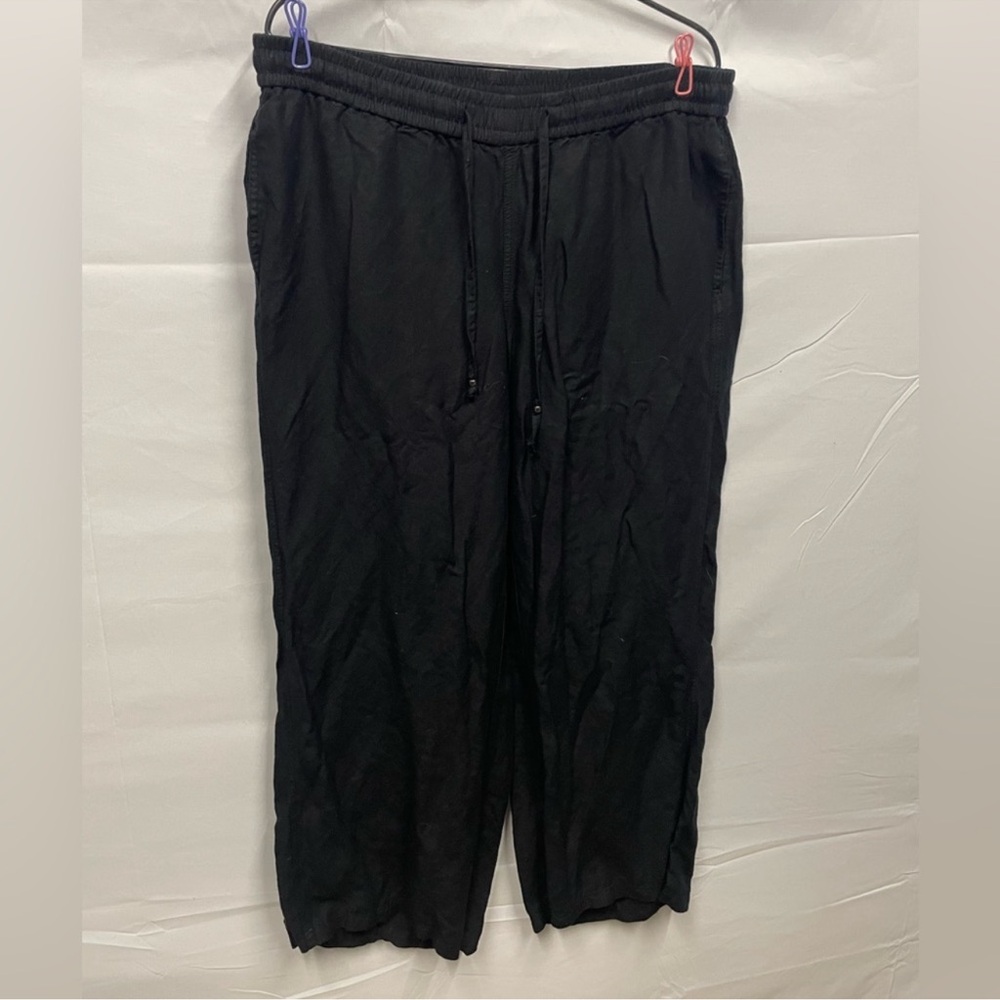Lane Bryant Wide Leg Linen Blend Pants